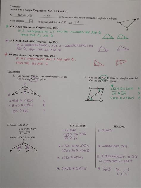 4 3 skills practice congruent triangles - 4-4 Skills Practice Proving Triangles Congruent-sss Sas Answers. Lesson 4.4 Practice A Geometry Answers Prove Triangles Congruent By Sss The activity indicates that if two angles and the included side of one triangle are congruent to two angles and the included side of the other triangle, then the triangles are congruent. Practice Level A 1.